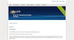 Desktop Screenshot of hr-industrierohrbau.de